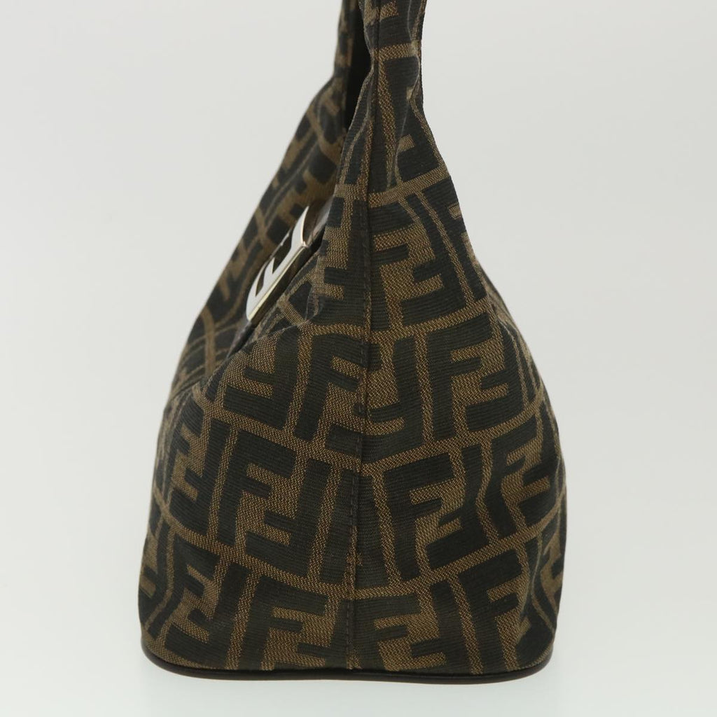 FENDI Zucca Canvas Mamma Baguette Shoulder Bag Brown 2119 26686 008 ar9002