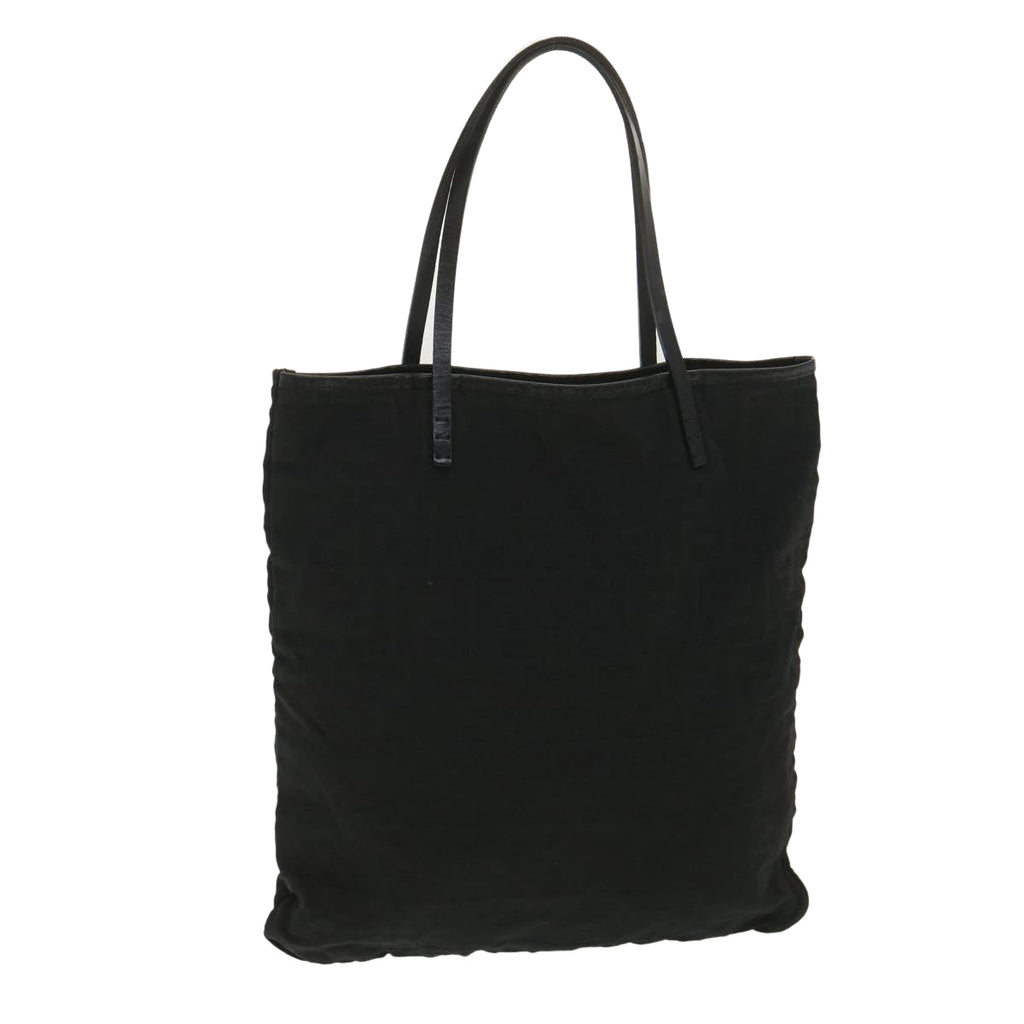 FENDI Zucca Canvas Tote Bag Black Brown ar9031