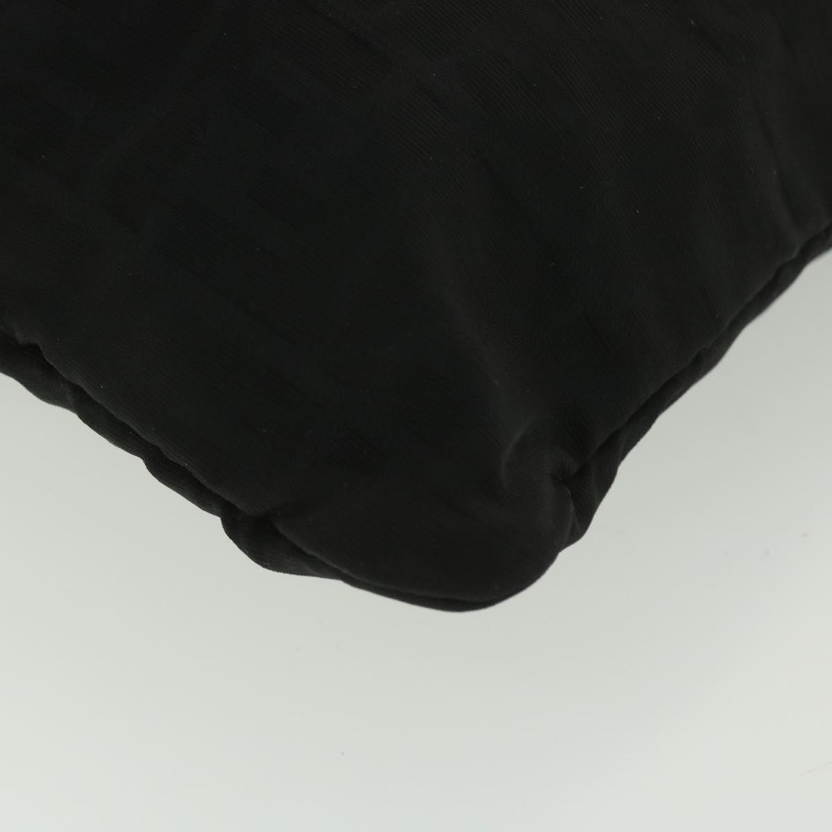 FENDI Zucca Canvas Tote Bag Black Brown ar9031