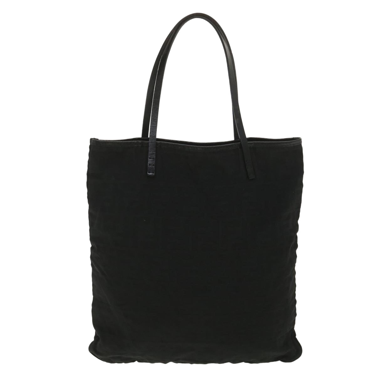 FENDI Zucca Canvas Tote Bag Black Brown ar9031