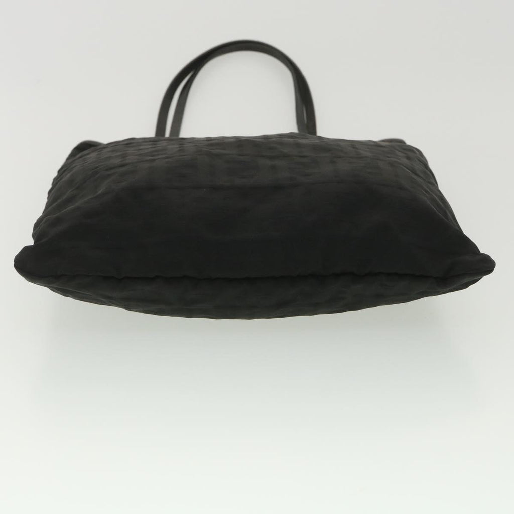 FENDI Zucca Canvas Tote Bag Black Brown ar9031