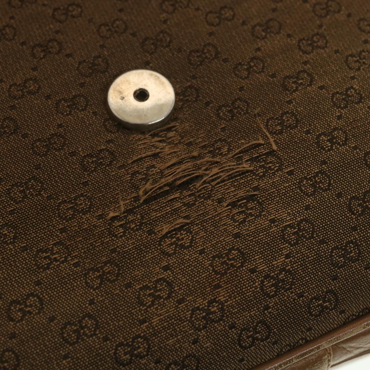 GUCCI Micro GG Canvas Shoulder Bag Beige Brown ar9061