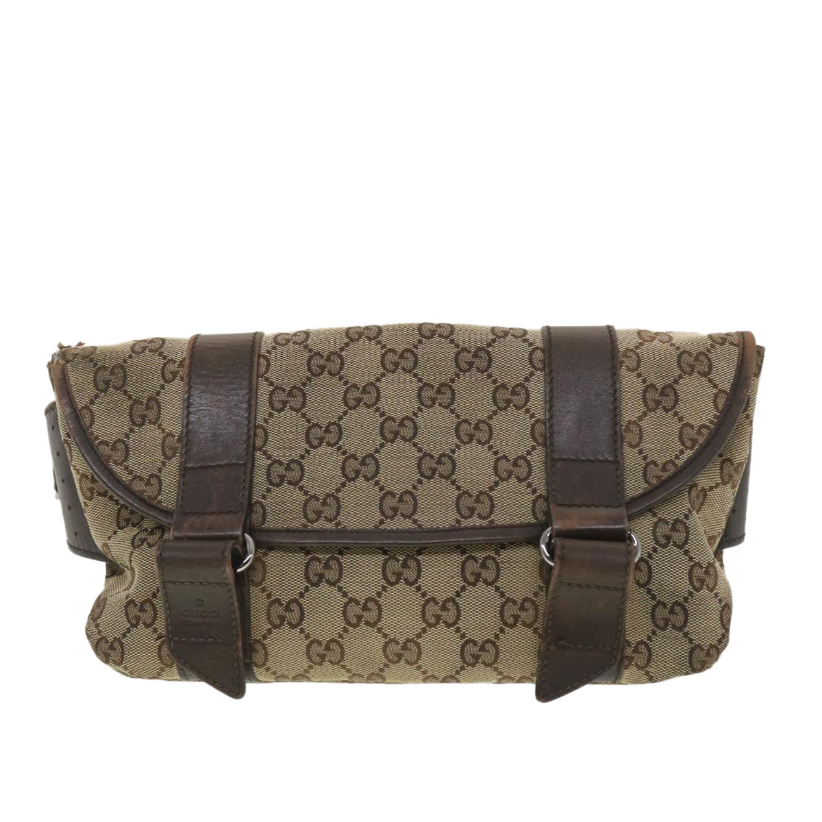 GUCCI GG Canvas Waist bag Beige 145851 ar9075