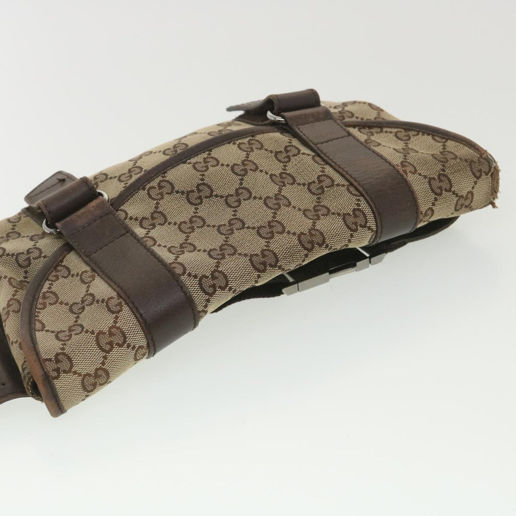 GUCCI GG Canvas Waist bag Beige 145851 ar9075