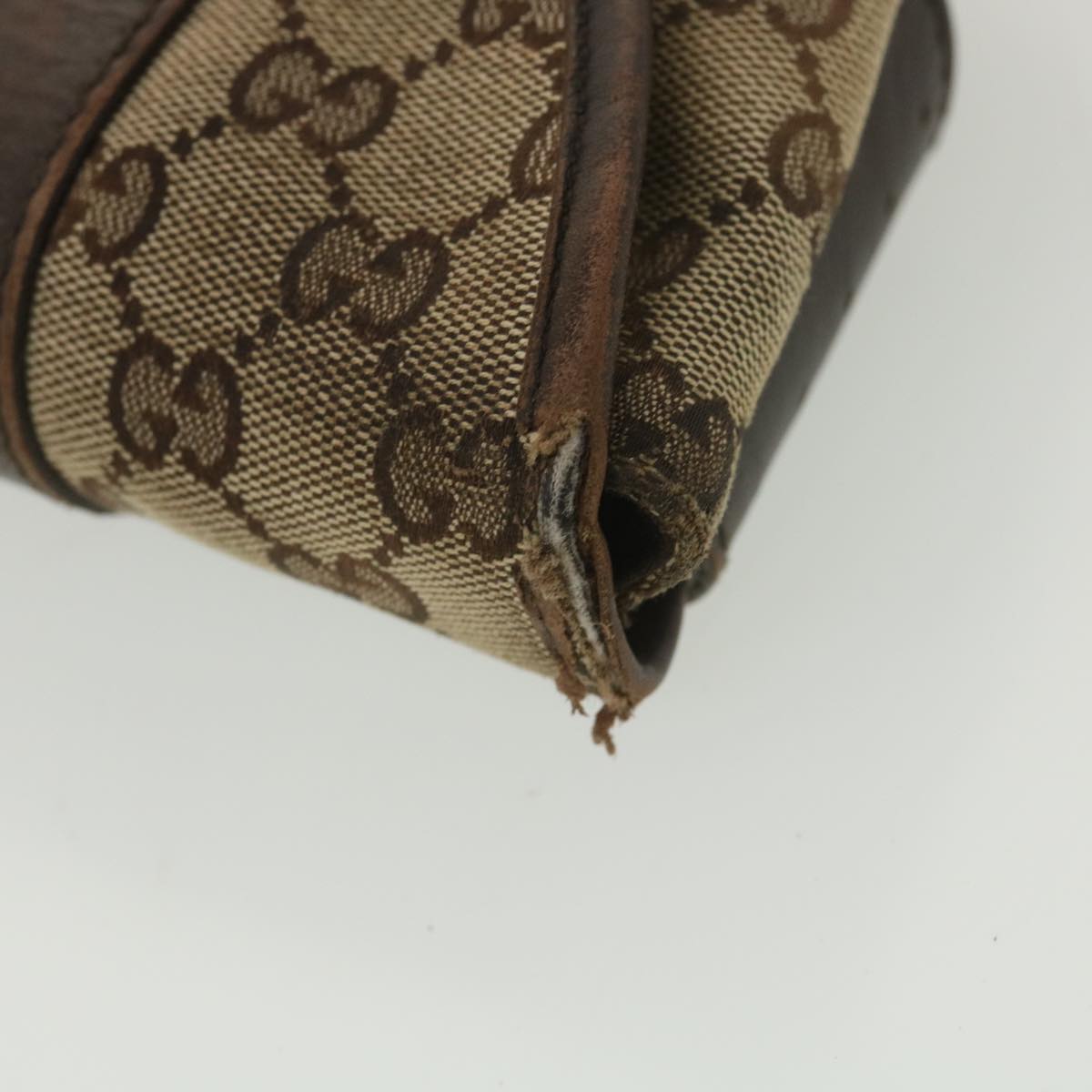GUCCI GG Canvas Waist bag Beige 145851 ar9075