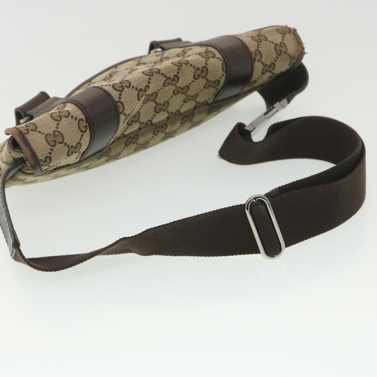 GUCCI GG Canvas Waist bag Beige 145851 ar9075