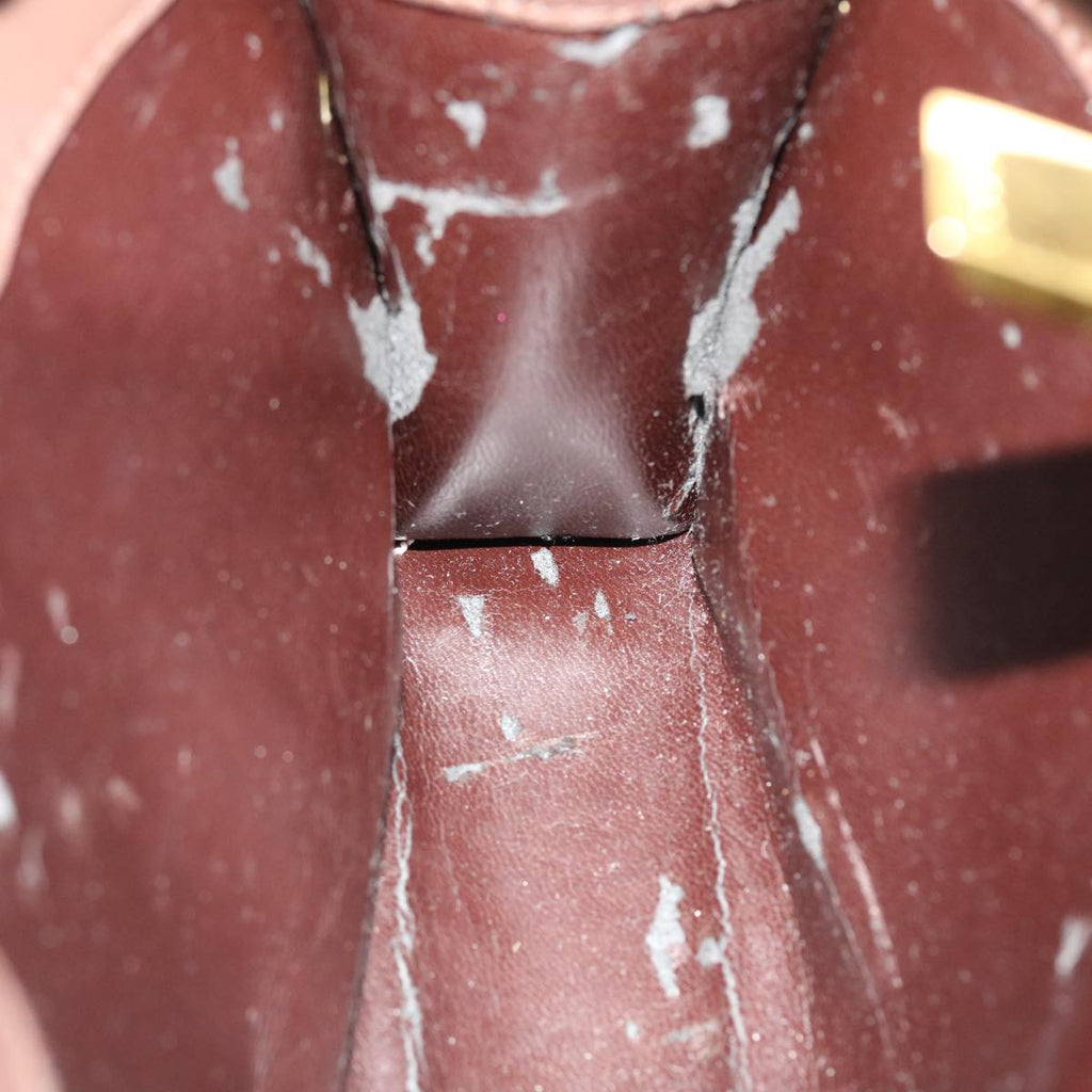 GUCCI Hand Bag Leather Brown ar9113