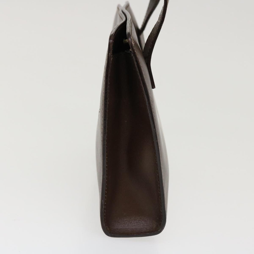 GUCCI Hand Bag Leather Brown ar9113