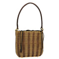 FENDI Basket Shoulder Bag Wood Brown ar9157
