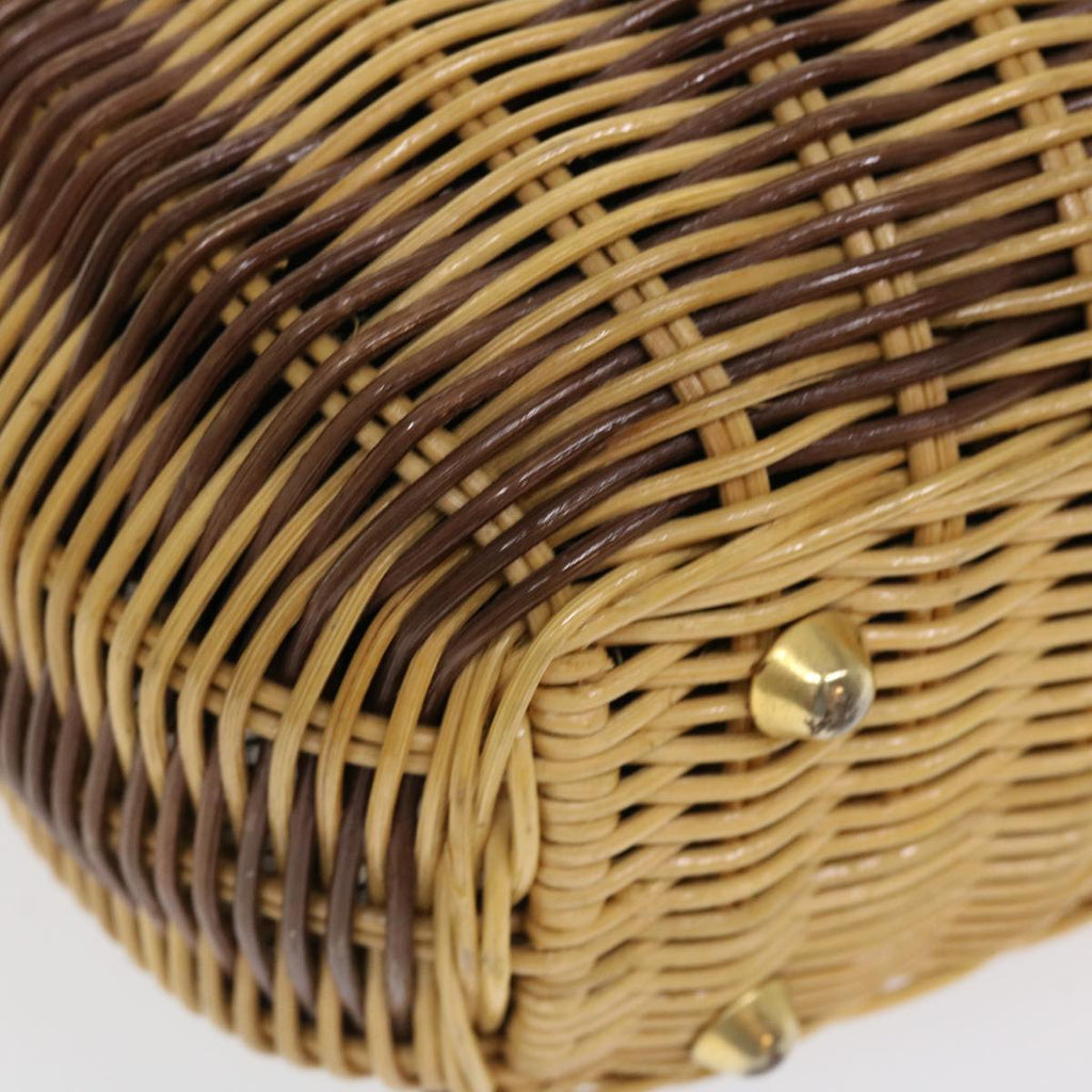 FENDI Basket Shoulder Bag Wood Brown ar9157