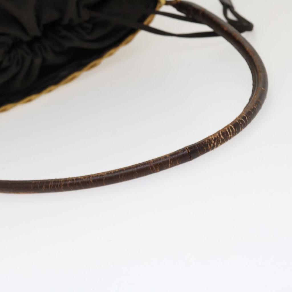 FENDI Basket Shoulder Bag Wood Brown ar9157
