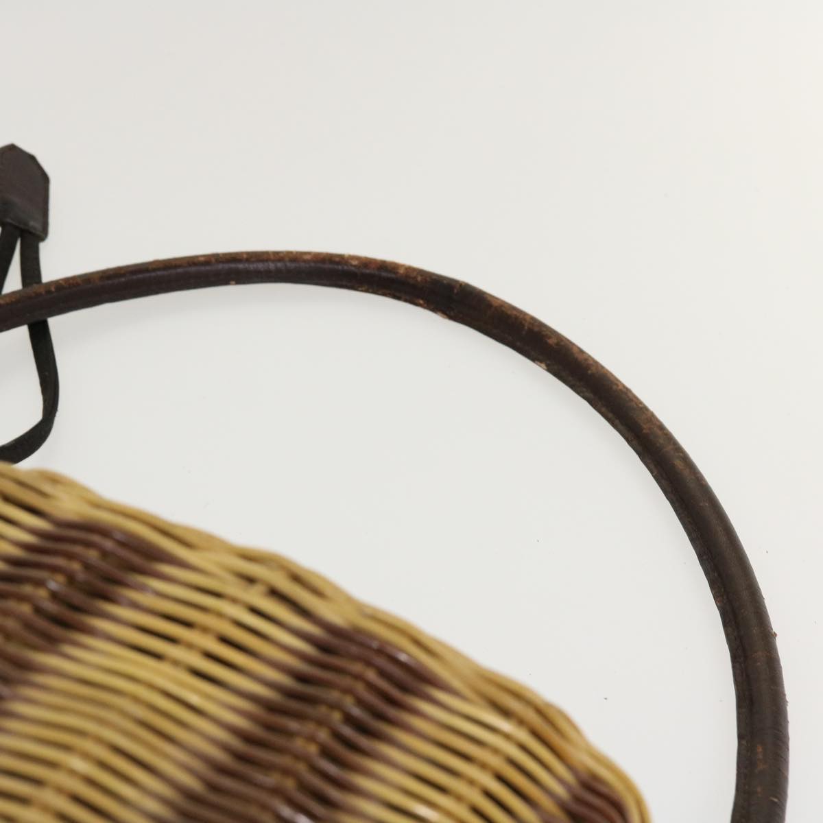 FENDI Basket Shoulder Bag Wood Brown ar9157