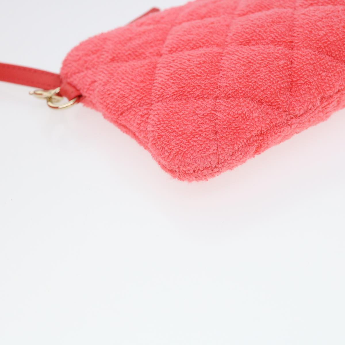 CHANEL Chain Hand Bag Pile 2way Pink CC ar9158A