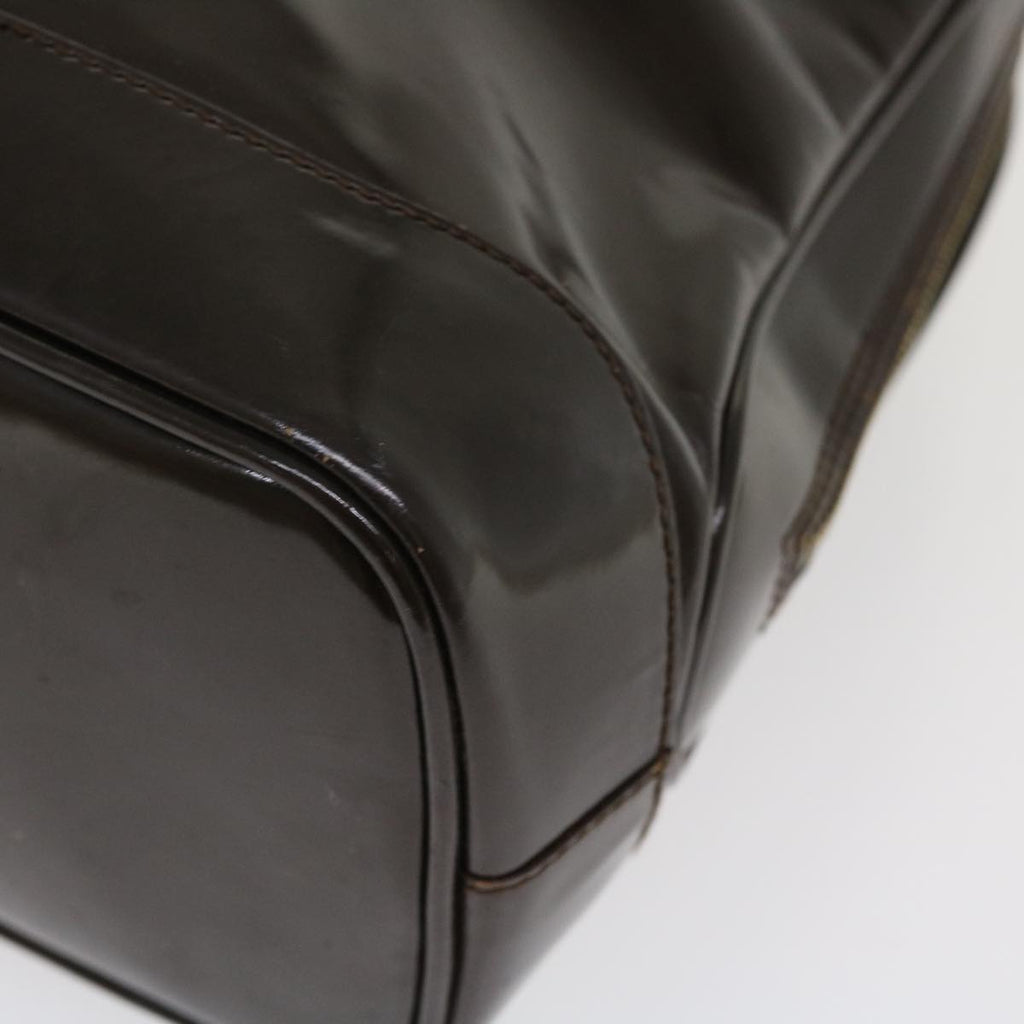 GUCCI Bamboo Shoulder Bag Patent leather Brown 001.2214.1649 ar9167