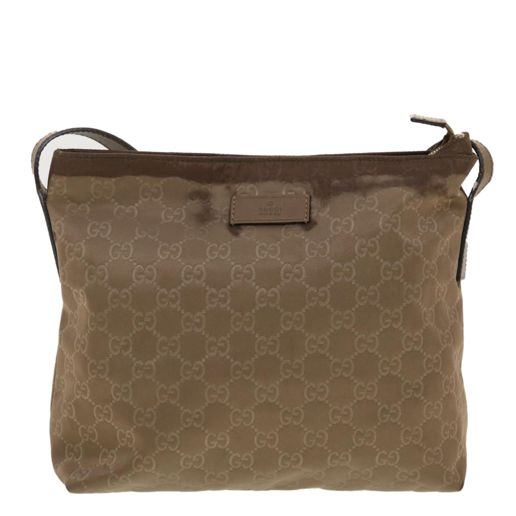 GUCCI GG Canvas Shoulder Bag Brown 314529 ar9228