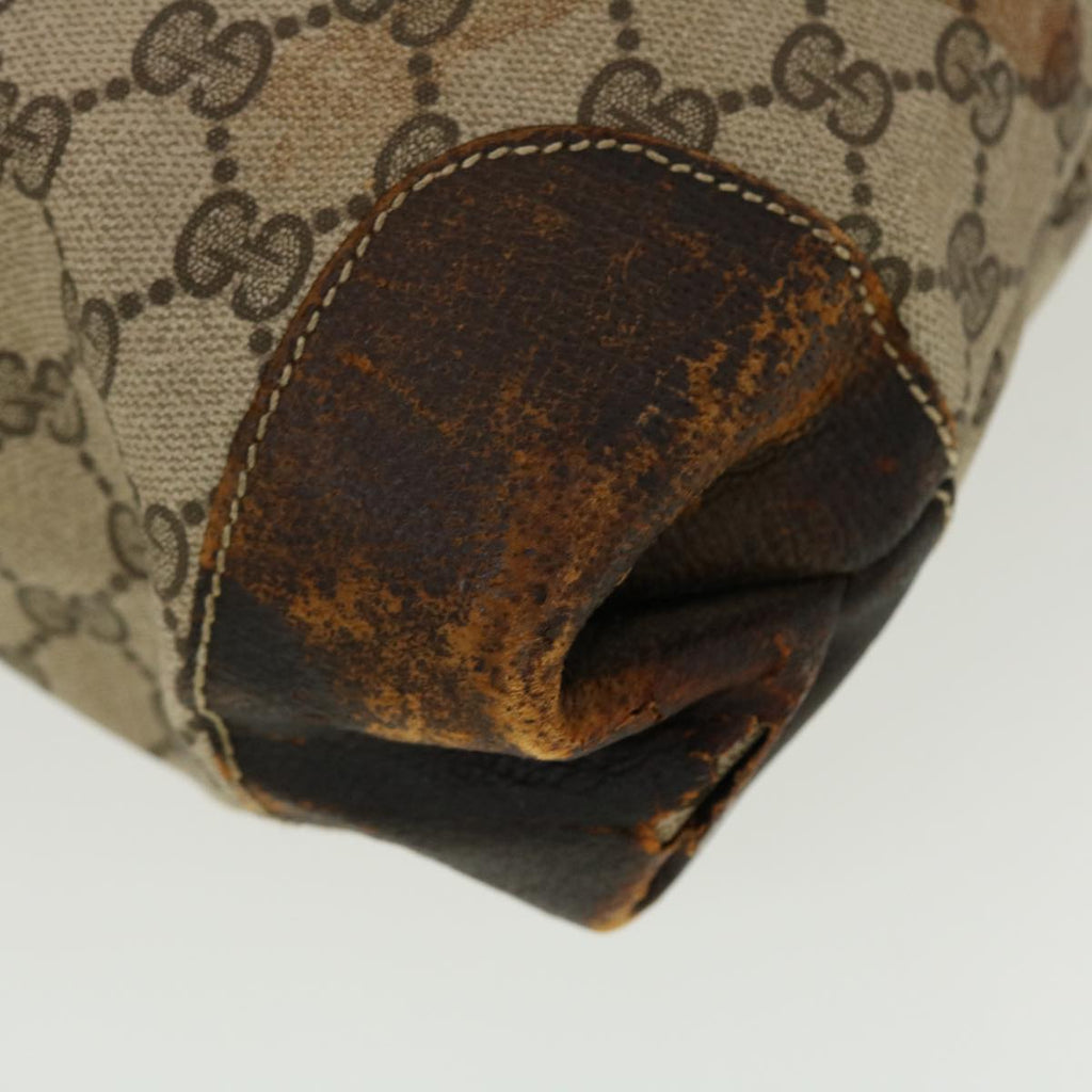 GUCCI GG Canvas Web Sherry Line Tote Bag Beige Red Green ar9393