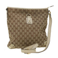 GUCCI GG Canvas Shoulder Bag Beige 131326 ar9404