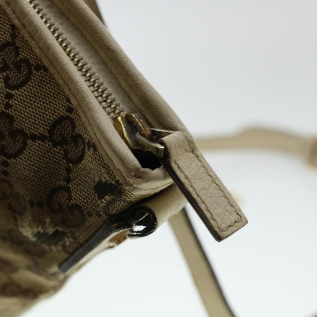 GUCCI GG Canvas Shoulder Bag Beige 131326 ar9404