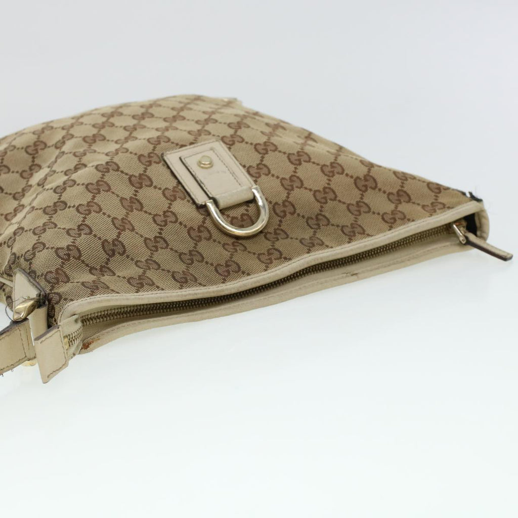 GUCCI GG Canvas Shoulder Bag Beige 131326 ar9404