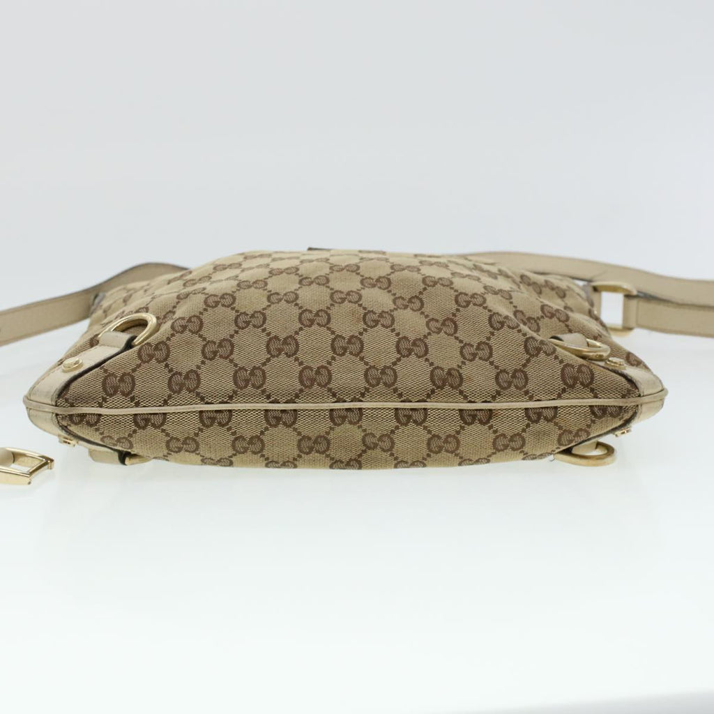 GUCCI GG Canvas Shoulder Bag Beige 131326 ar9404