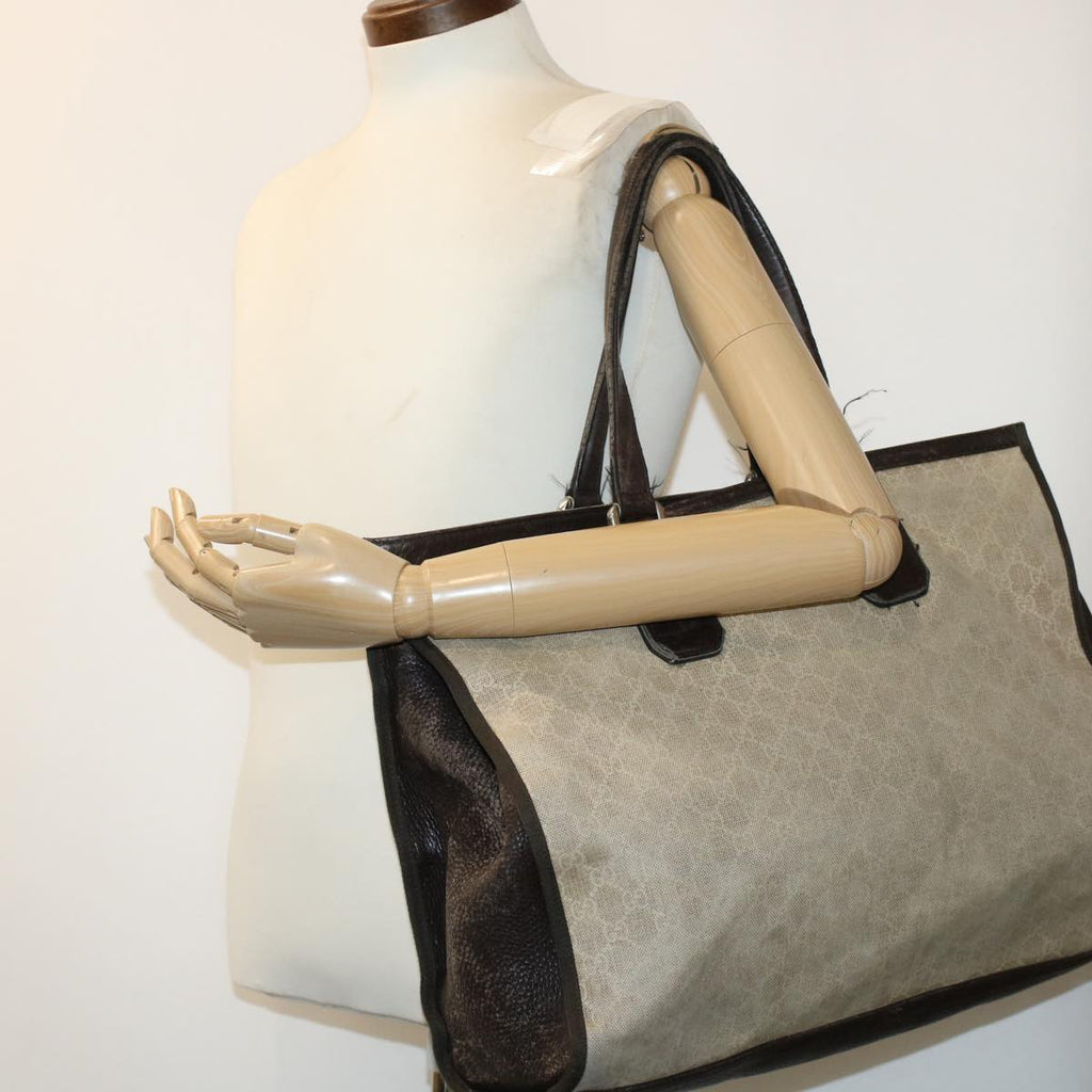 GUCCI GG Canvas Tote Bag Beige 281400 ar9407