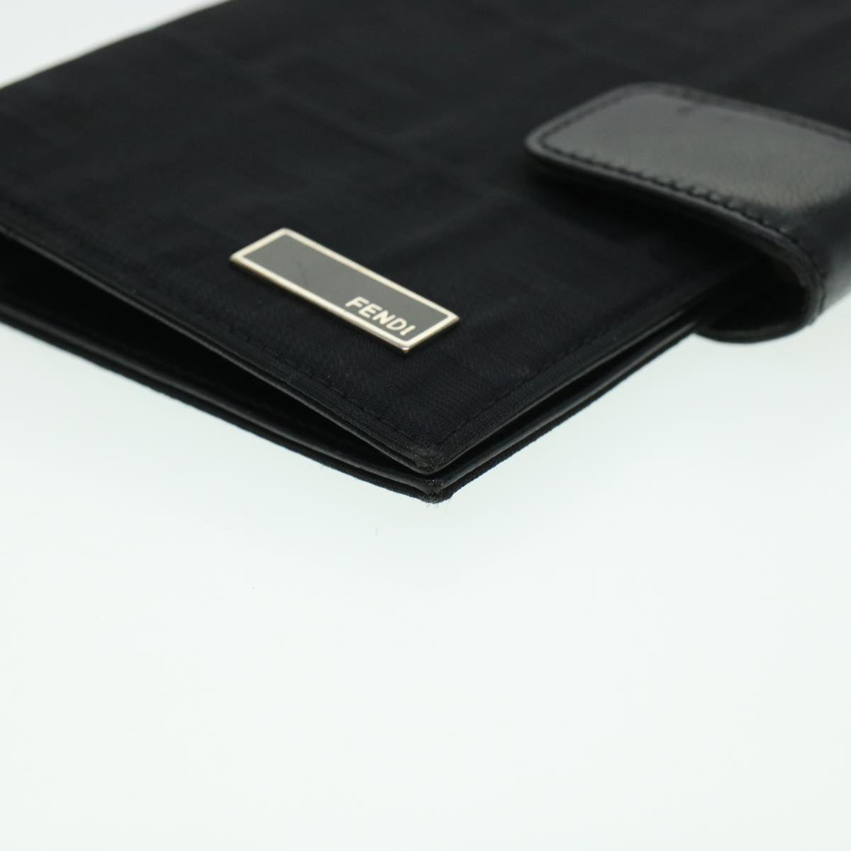 FENDI Zucca Canvas Day Planner Cover Nylon Black ar9471