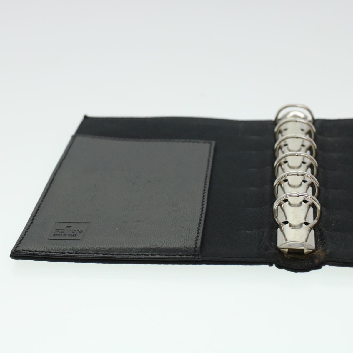 FENDI Zucca Canvas Day Planner Cover Nylon Black ar9471
