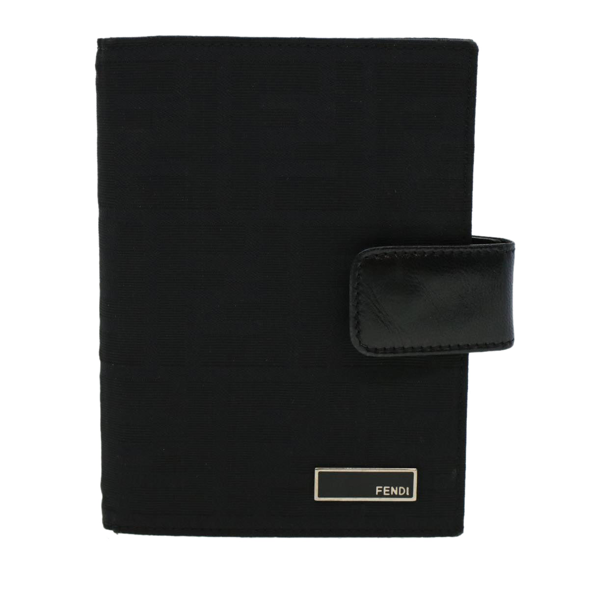 FENDI Zucca Canvas Day Planner Cover Nylon Black ar9471