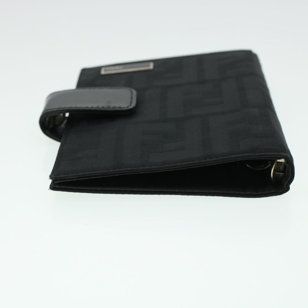 FENDI Zucca Canvas Day Planner Cover Nylon Black ar9471