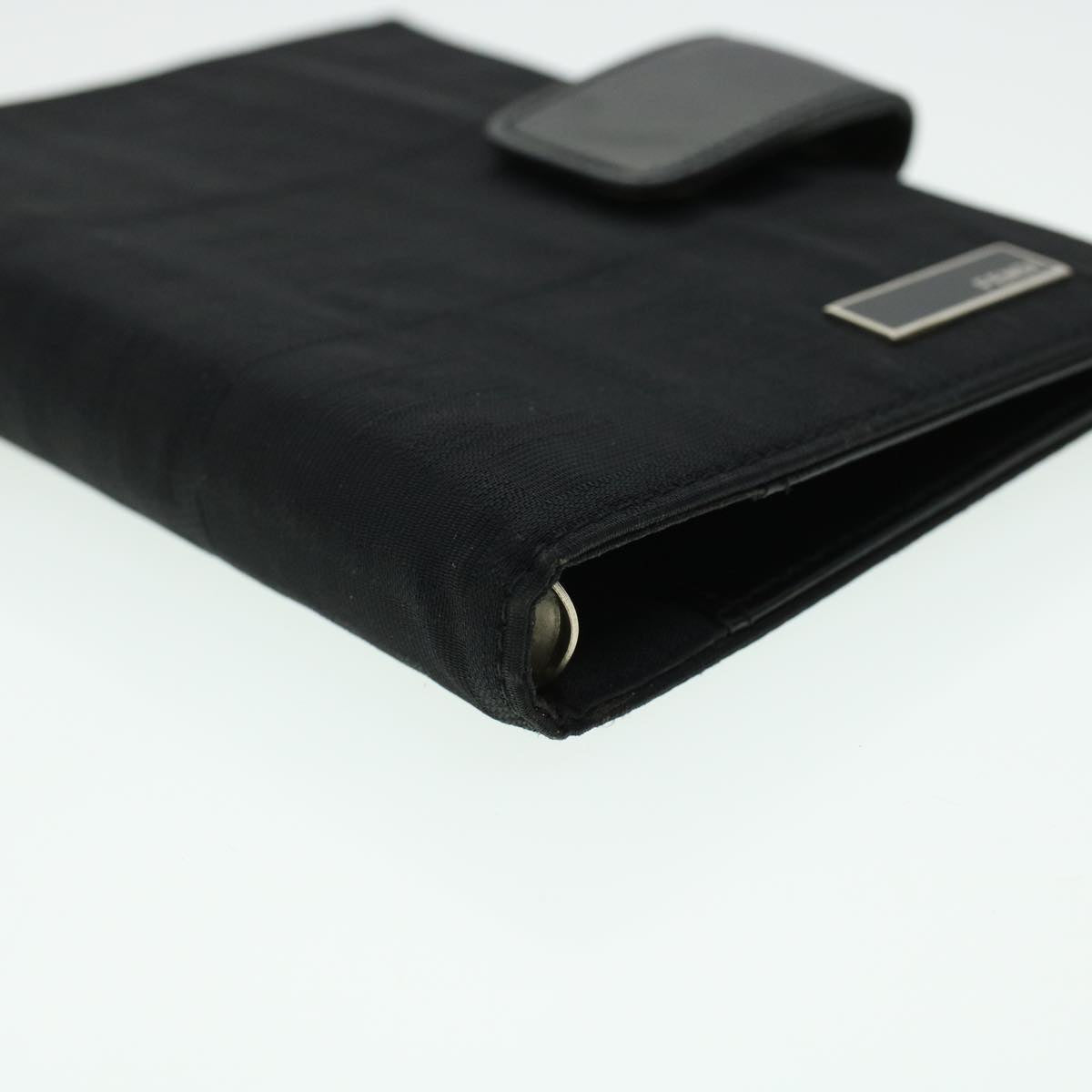 FENDI Zucca Canvas Day Planner Cover Nylon Black ar9471