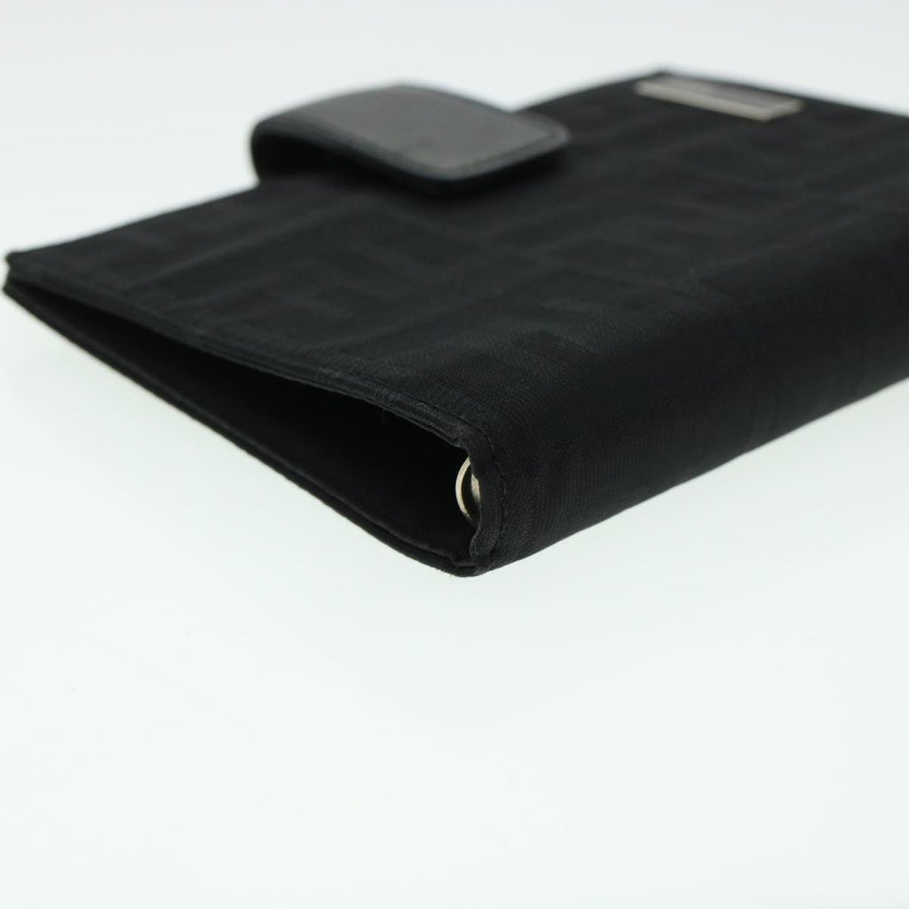FENDI Zucca Canvas Day Planner Cover Nylon Black ar9471