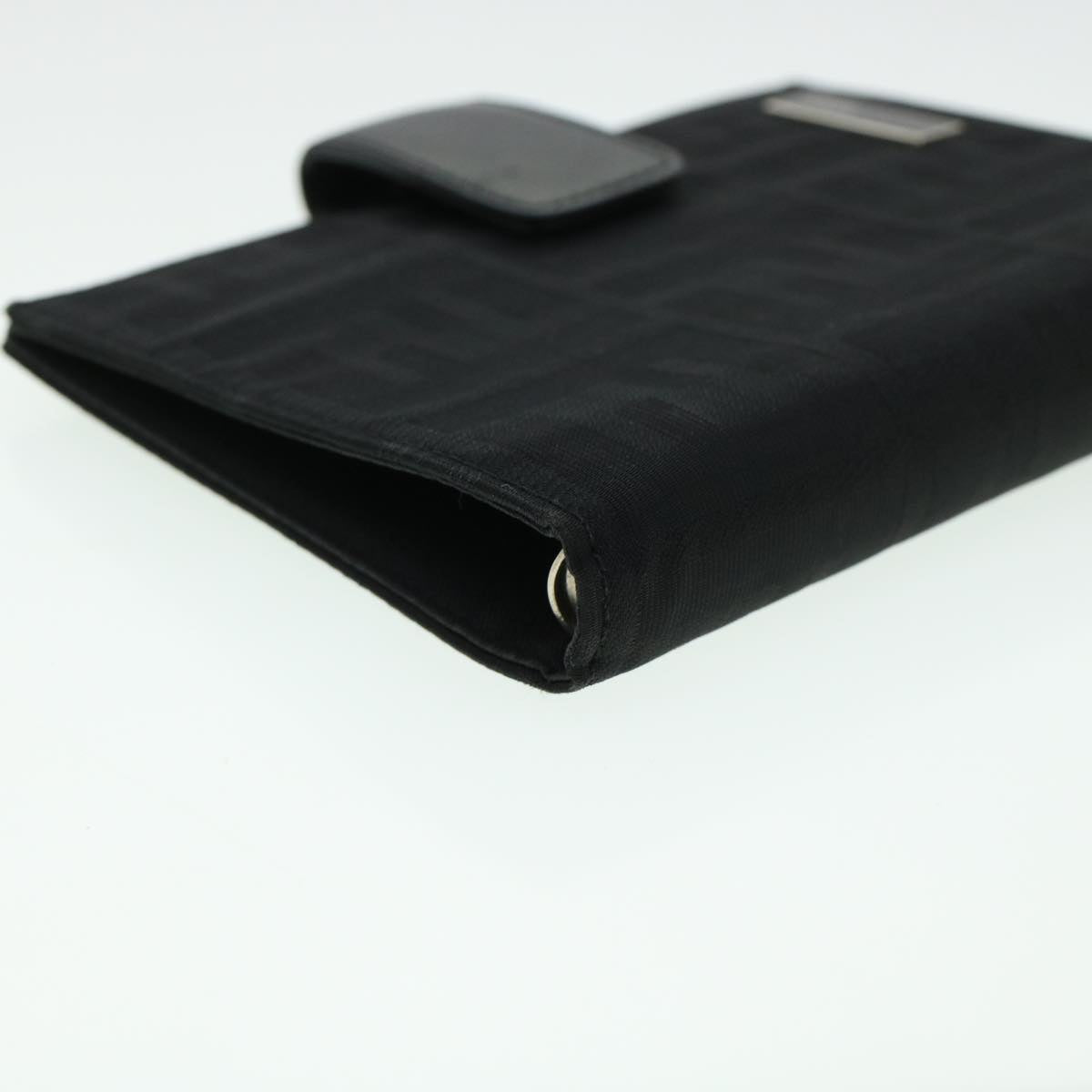 FENDI Zucca Canvas Day Planner Cover Nylon Black ar9471