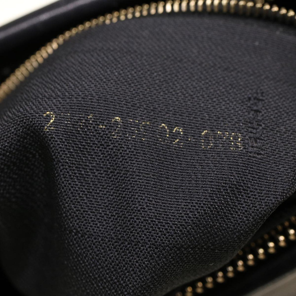 FENDI Pecan Canvas Mini Boston Bag PVC Leather Brown Black ar9480