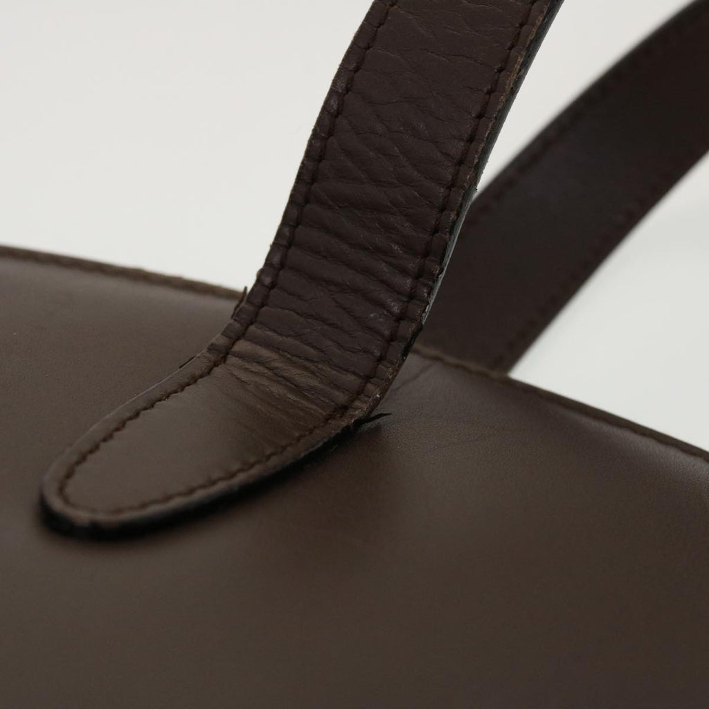 GUCCI Hand Bag Leather Brown ar9546B