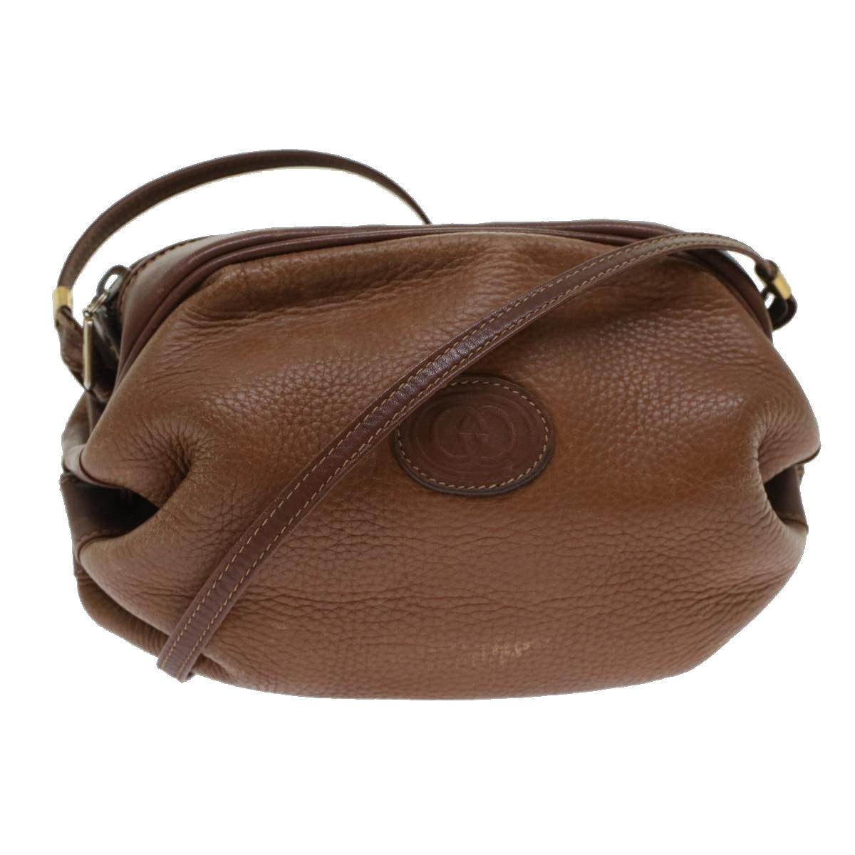 GUCCI Shoulder Bag Leather Brown 007•115•5770 ar9679B