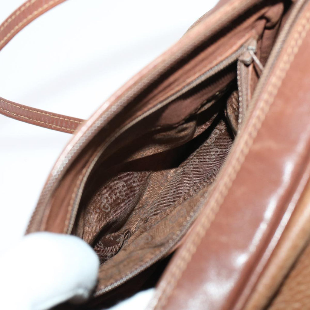 GUCCI Shoulder Bag Leather Brown 007•115•5770 ar9679B