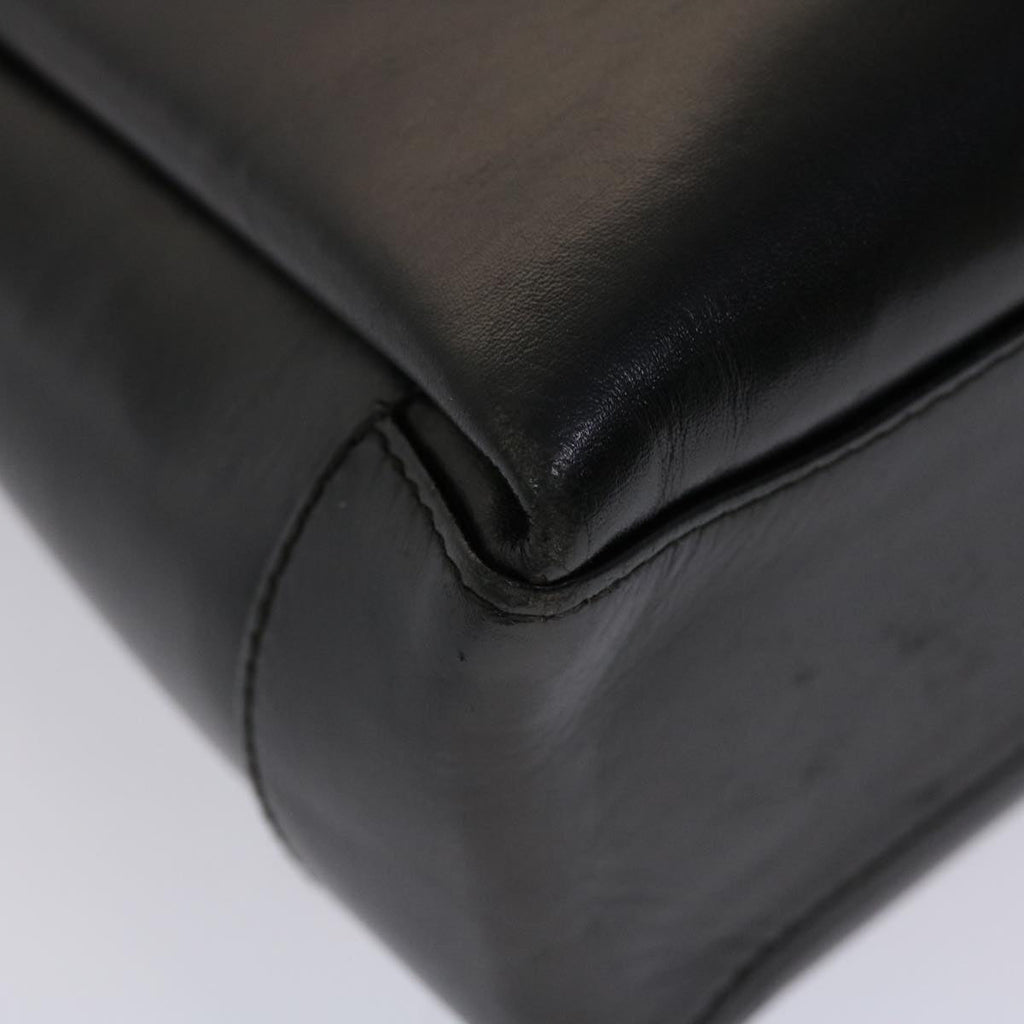 GUCCI Bamboo Shoulder Bag Leather 2way Black 000.926.0175 ar9771