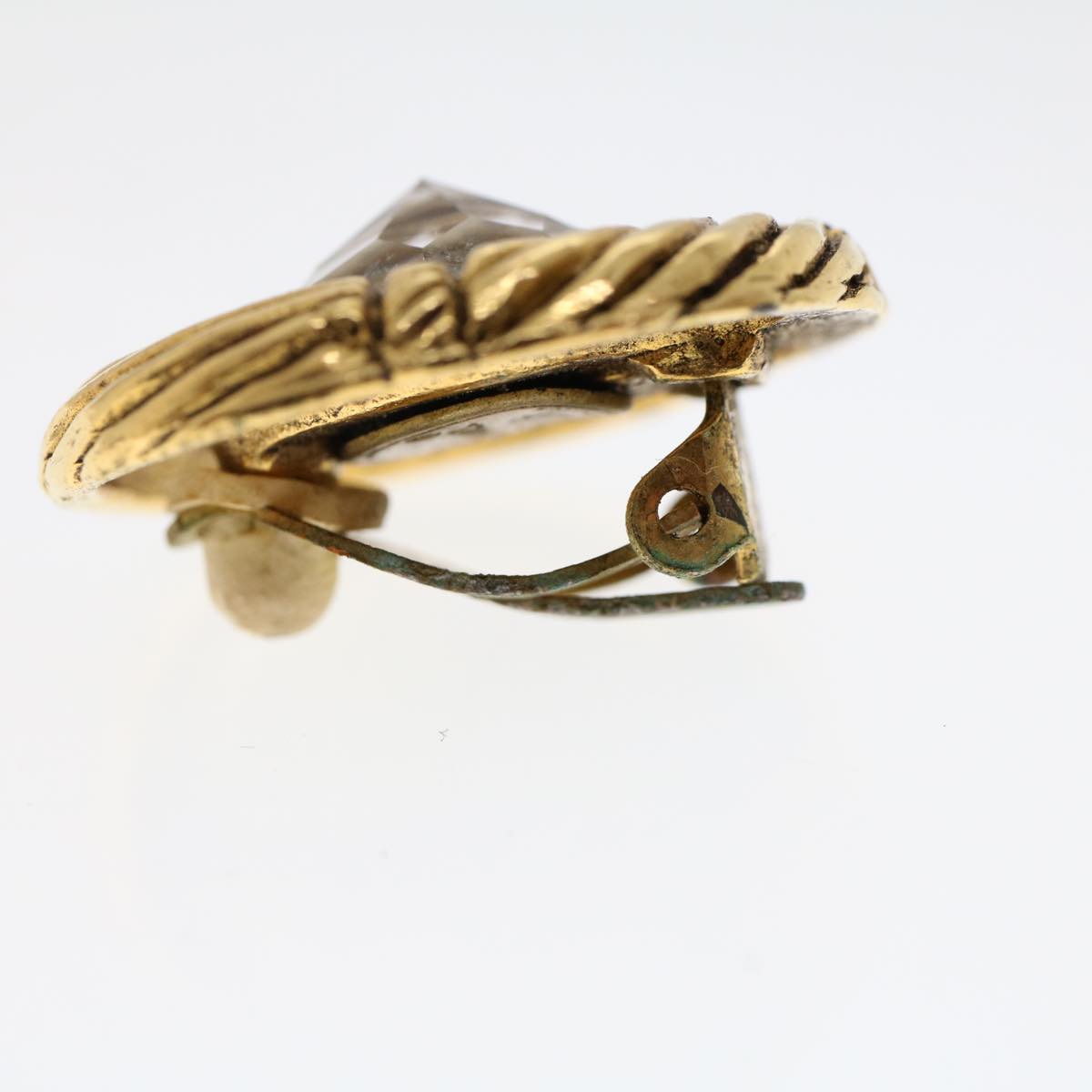 CHANEL Earring Gold Tone CC ar9887B