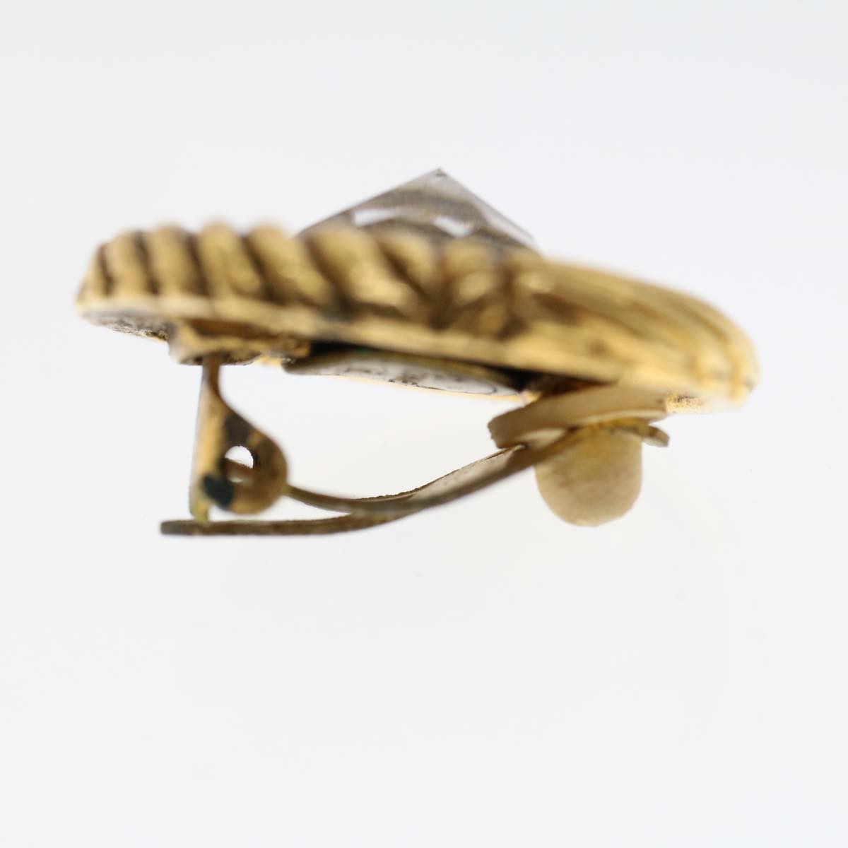 CHANEL Earring Gold Tone CC ar9887B