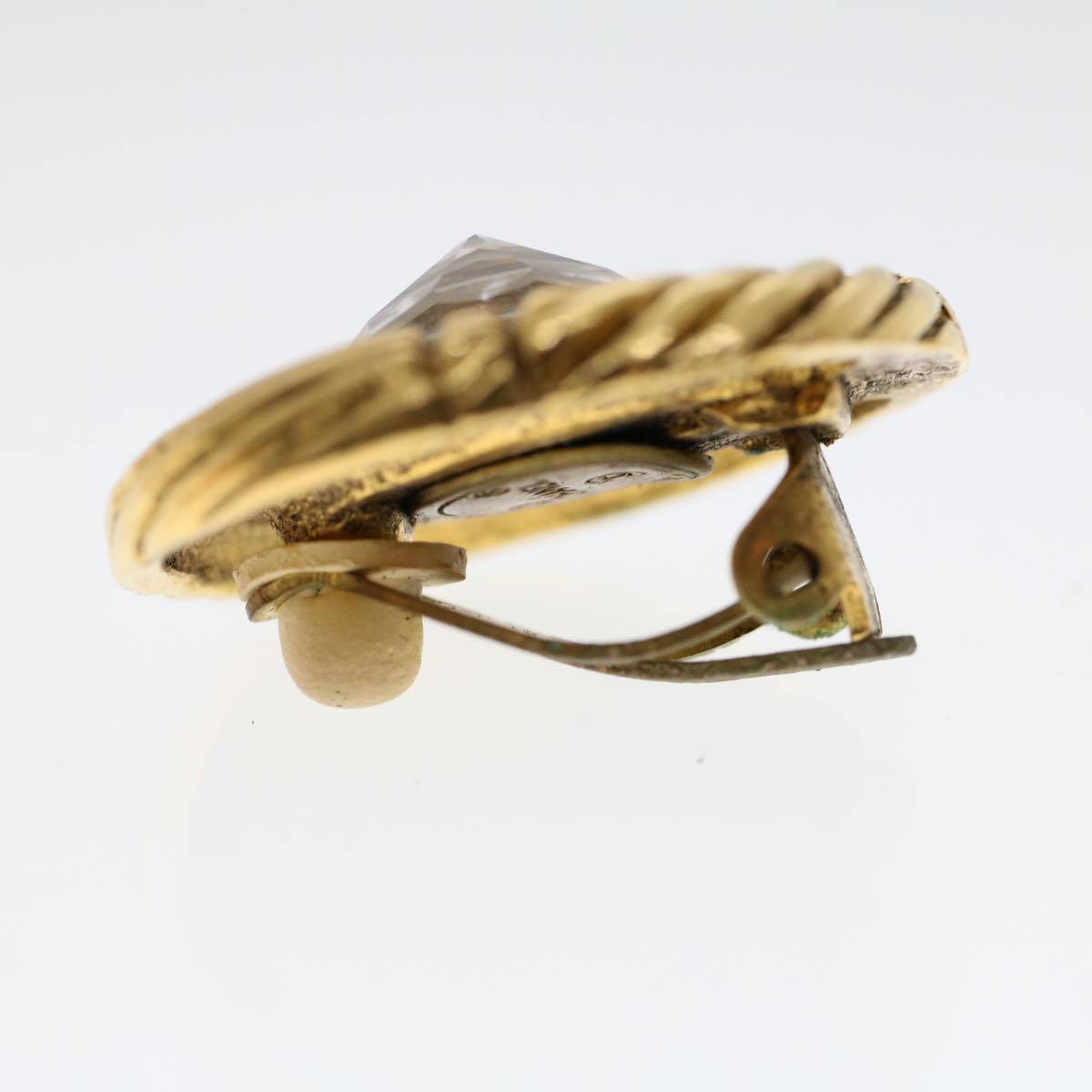 CHANEL Earring Gold Tone CC ar9887B