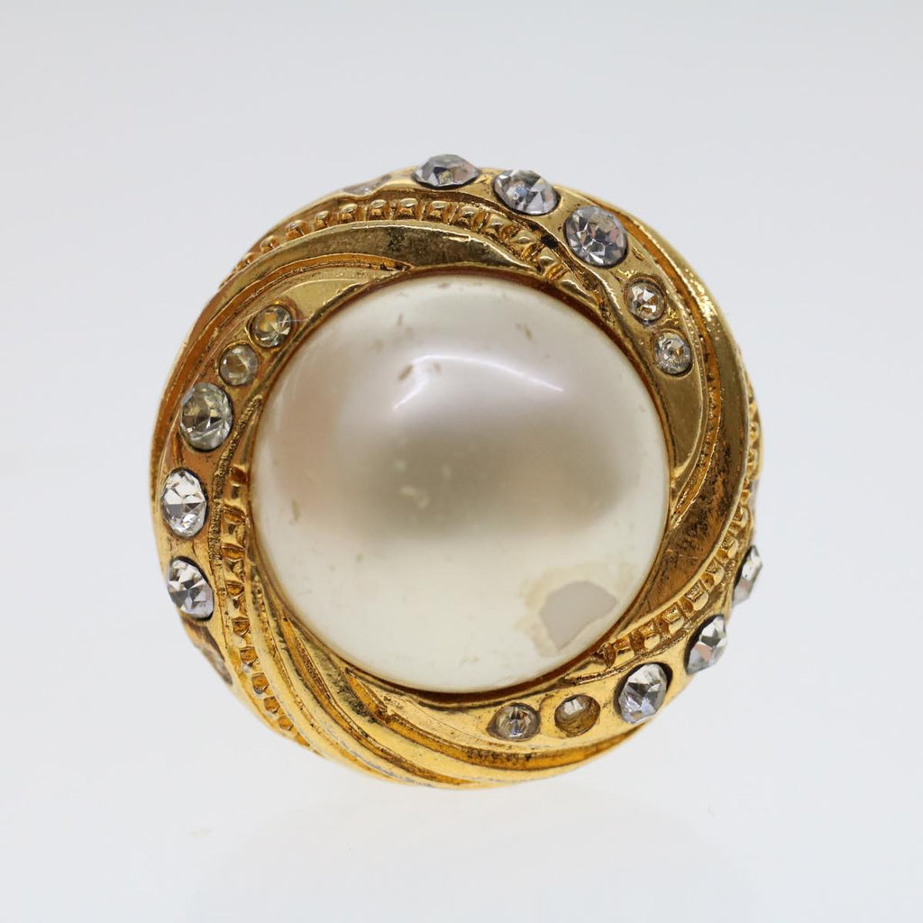 CHANEL Earring Gold Tone CC ar9890B
