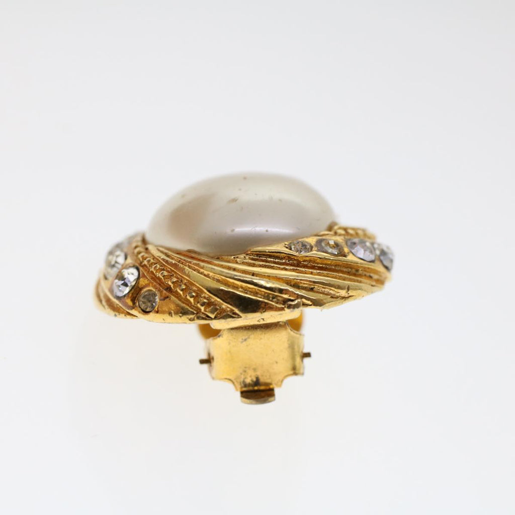 CHANEL Earring Gold Tone CC ar9890B