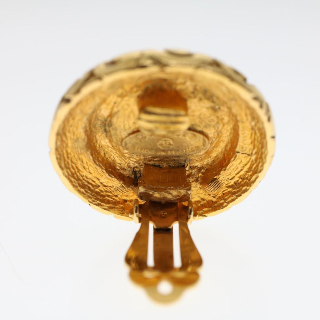 CHANEL Earring Gold Tone CC ar9892B
