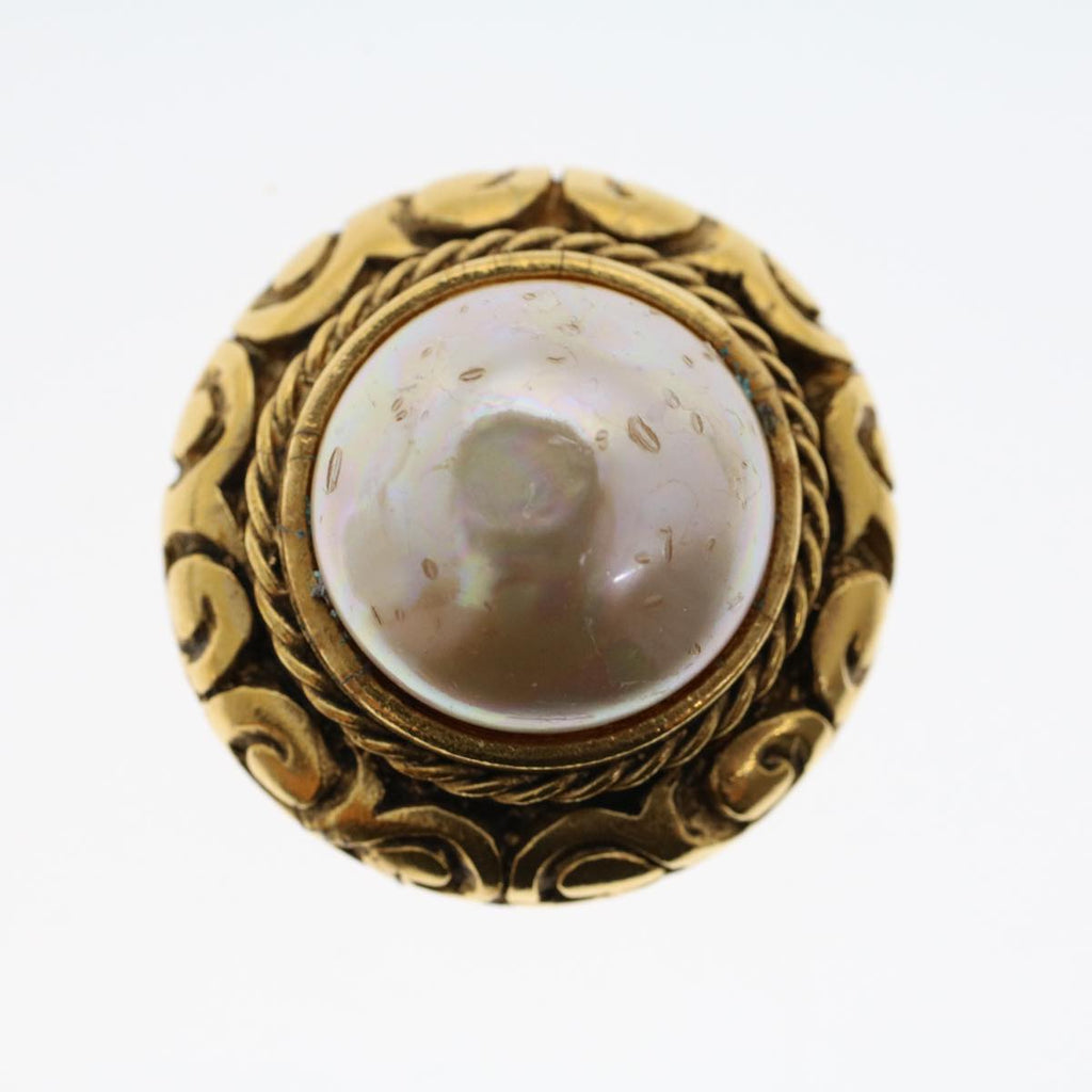 CHANEL Earring Gold Tone CC ar9892B