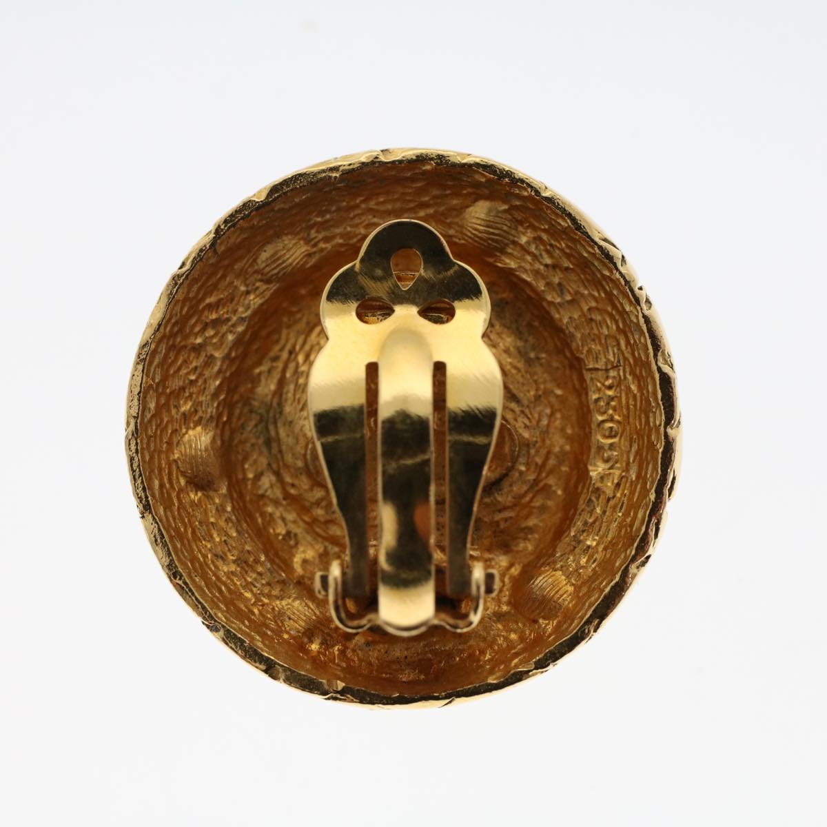 CHANEL Earring Gold Tone CC ar9892B