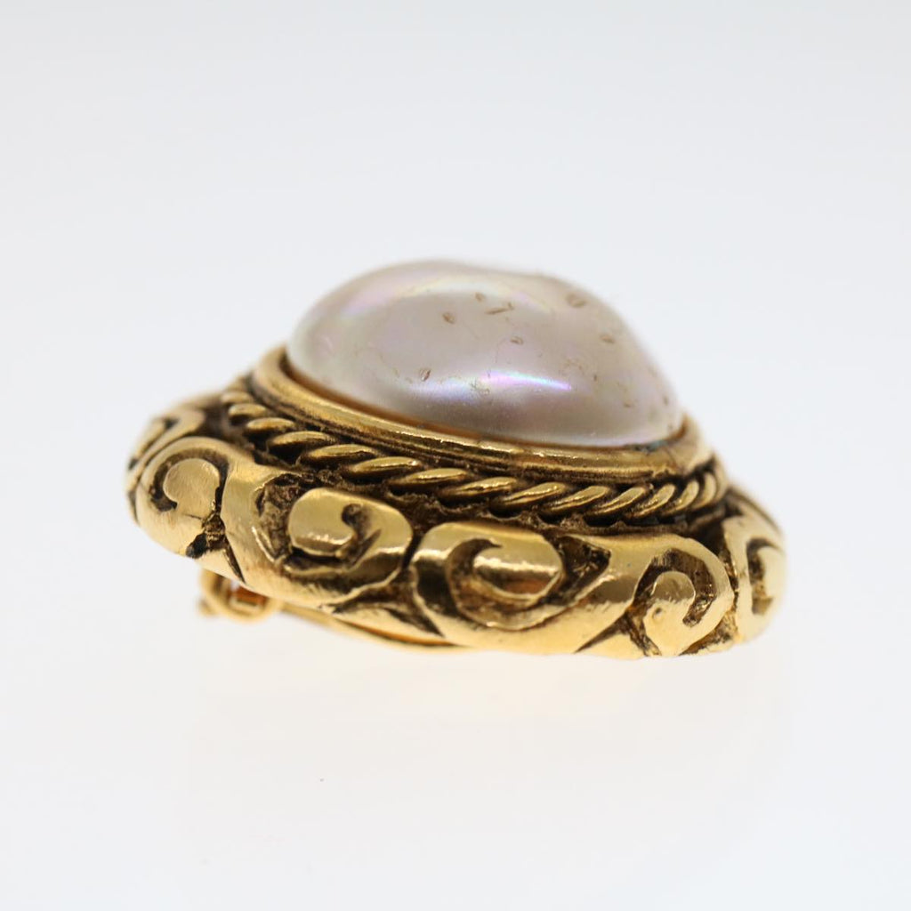 CHANEL Earring Gold Tone CC ar9892B