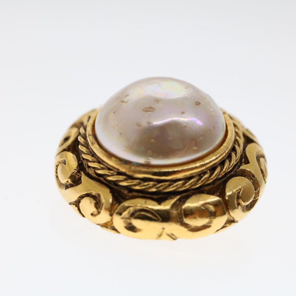 CHANEL Earring Gold Tone CC ar9892B