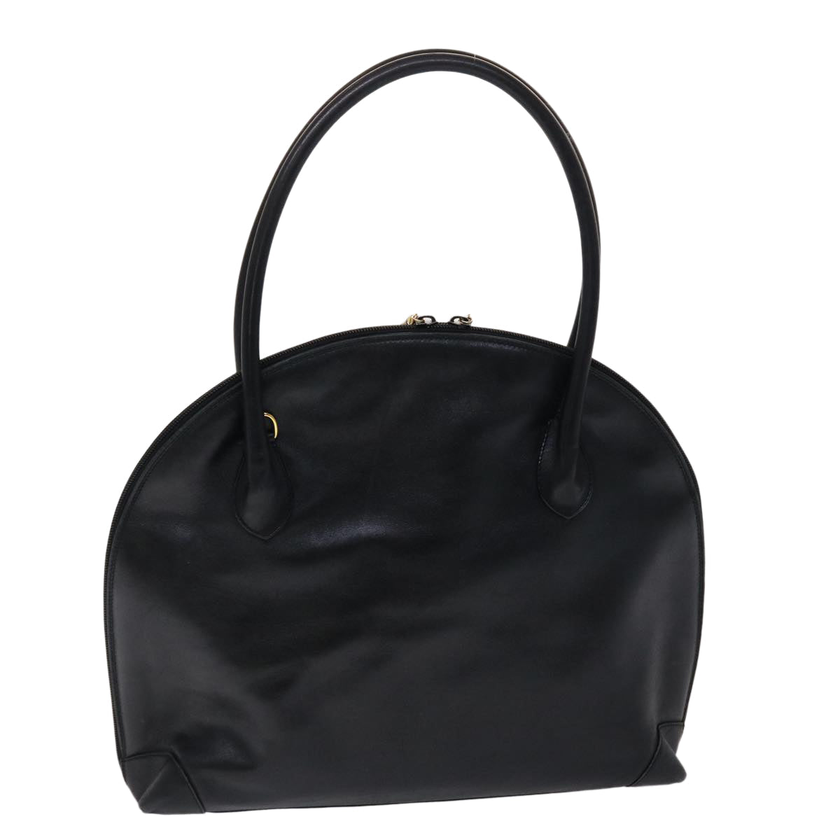 GUCCI Bamboo Shoulder Bag Leather Black ar9933