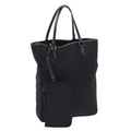 FENDI Zucchino Canvas Tote Bag Black ar9954