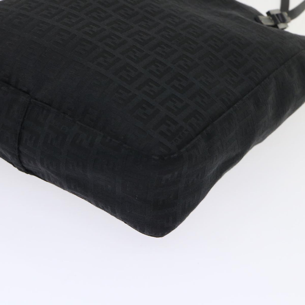 FENDI Zucchino Canvas Tote Bag Black ar9954
